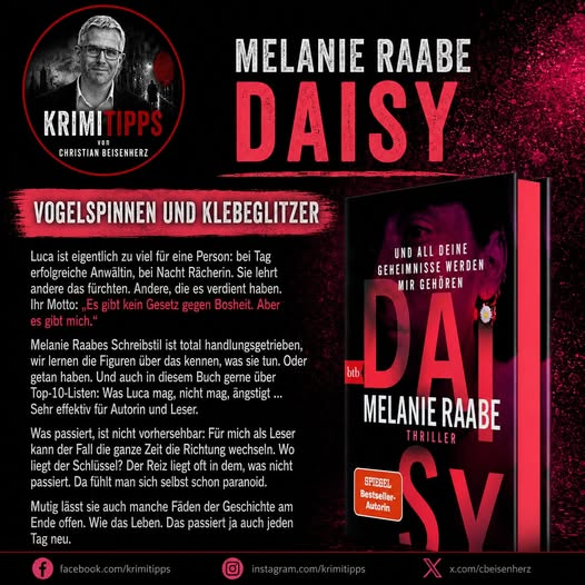 Krimitipp-Kachel zu Daisy von Melanie Raabe